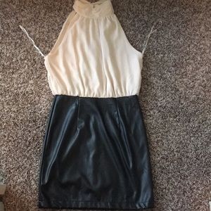 Leather black dress!!!! Worn once before